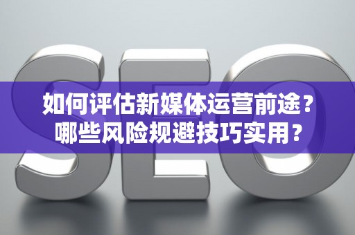 如何评估新媒体运营前途？哪些风险规避技巧实用？